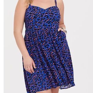 High-Low leopard skater dress torrid